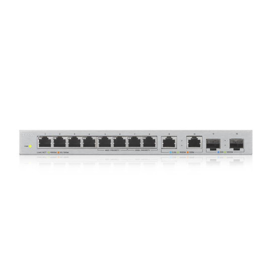 Switch ZYXEL XGS1010-12, 10 Ports unmanaged, Gigabit, 2xSFP