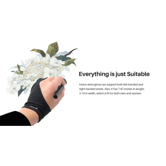 Artist glove HUION GL200 for graphic tablet