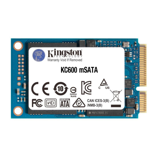SSD KINGSTON KC600, 256GB, mSATA