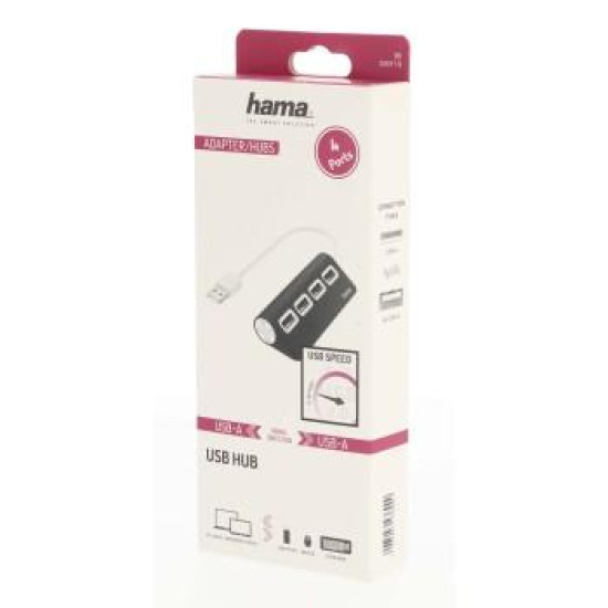 USB hub, 4 ports, HAMA-200119