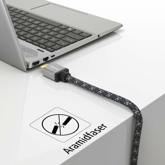 Hama Ultra High Speed HDMI™ Cable, Plug - Plug, 8K, Metal, Ethernet, 1.0 m