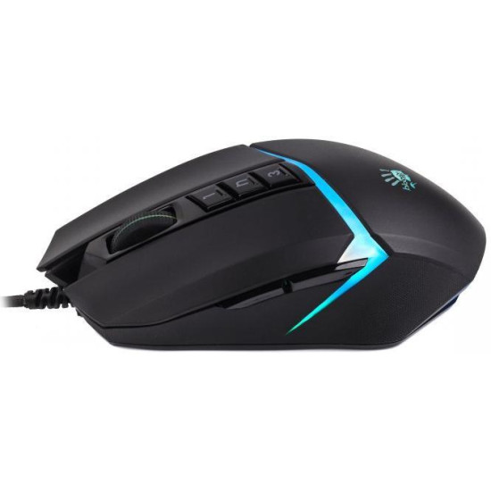 Геймърска оптична мишка А4 Bloody W60 Max Stone, Жична, USB, RGB, 10000cpi, 8 бутона, Черен
