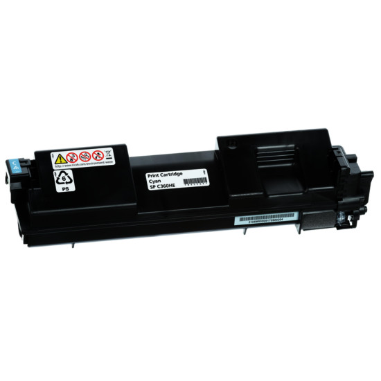 Toner Cartridge Ricoh SPC360HE, 5000 p, Cyan