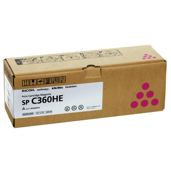 Toner Cartridge Ricoh SPC360HE, 5000 p, Magenta