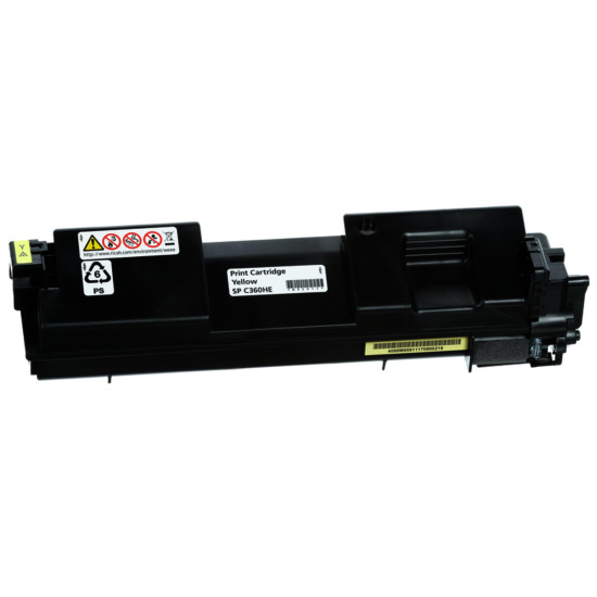 Toner Cartridge Ricoh SPC360HE, 5000 p, Yellow