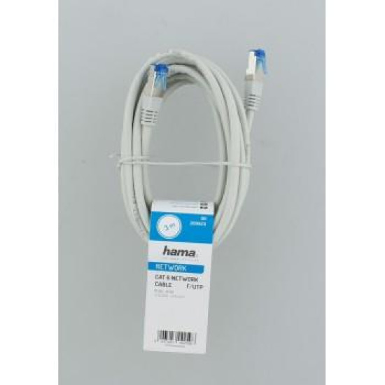 Hama Network Cable, CAT-6, F/UTP Shielded, 3.00 m, 25 Pcs