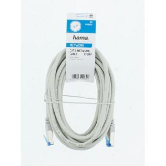 Hama Network Cable, CAT-6, F/UTP Shielded, 5.00 m, 25 Pcs