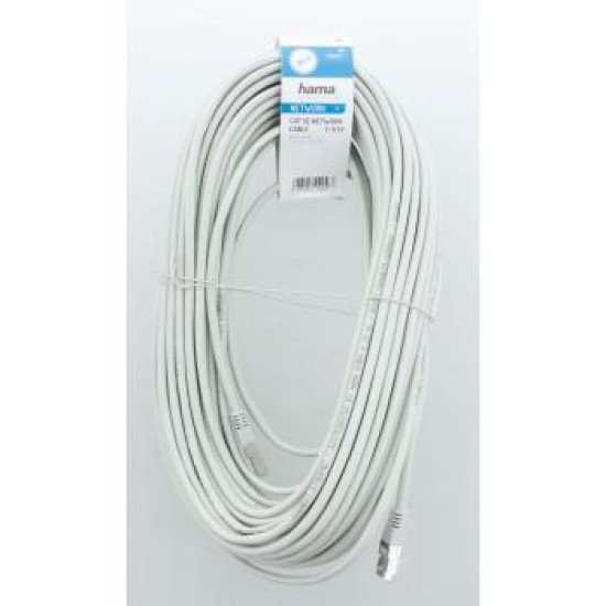 Hama Network Cable, Cat-5e, F/UTP Shielded, 30.00 m, 10 Pcs