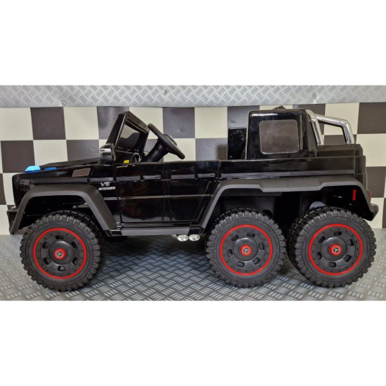Акумулаторен джип Mercedes G63 AMG 6X6 с дистанционно управление и отварящи се врати 12V