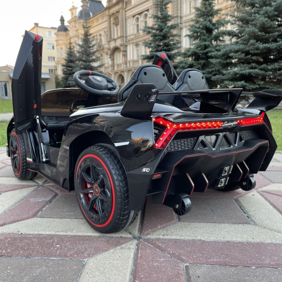 Акумулаторен кола Lamborghini Veneno 12V с отварящи се врати меки гуми 4x4