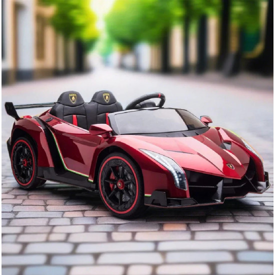 Акумулаторен кола Lamborghini Veneno 12V с отварящи се врати меки гуми 4x4