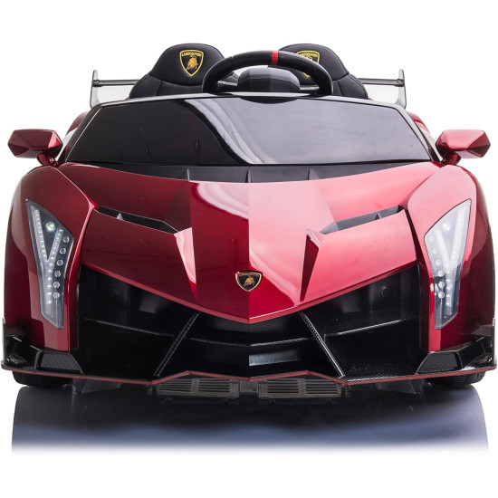 Акумулаторен кола Lamborghini Veneno 12V с отварящи се врати меки гуми 4x4