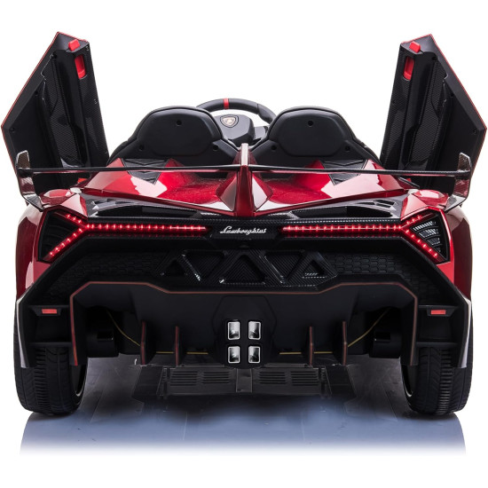 Акумулаторен кола Lamborghini Veneno 12V с отварящи се врати меки гуми 4x4