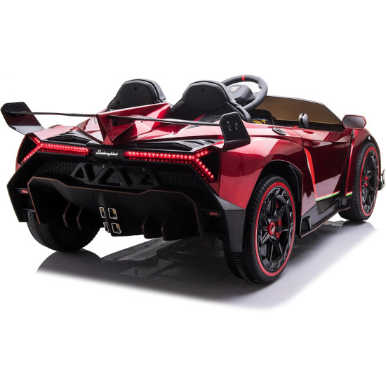 Акумулаторен кола Lamborghini Veneno 12V с отварящи се врати меки гуми 4x4