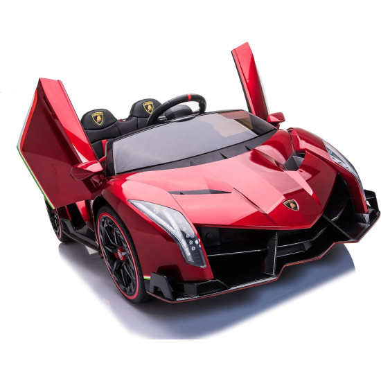 Акумулаторен кола Lamborghini Veneno 12V с отварящи се врати меки гуми 4x4