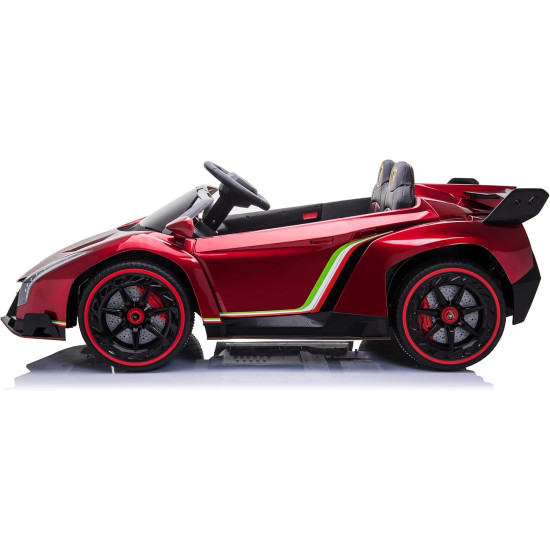 Акумулаторен кола Lamborghini Veneno 12V с отварящи се врати меки гуми 4x4