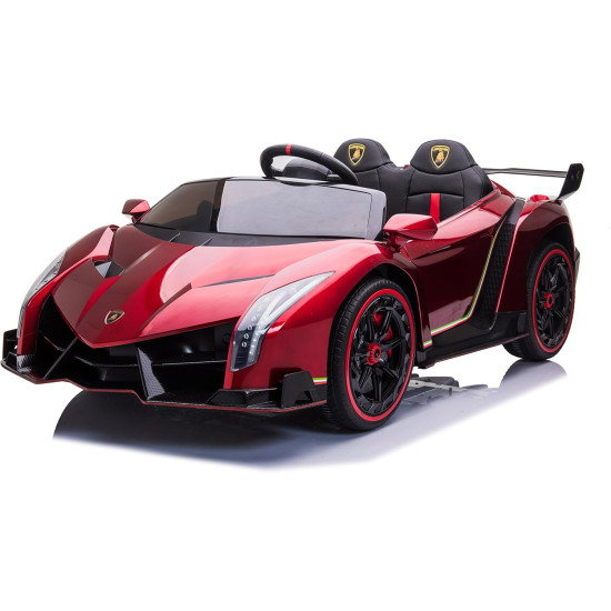 Акумулаторен кола Lamborghini Veneno 12V с отварящи се врати меки гуми 4x4