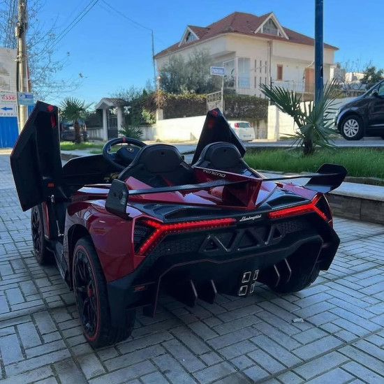 Акумулаторен кола Lamborghini Veneno 12V с отварящи се врати меки гуми 4x4