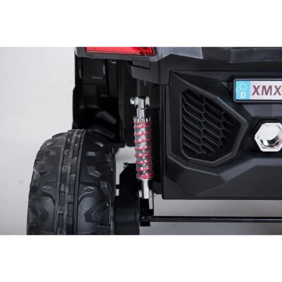 Aкумулаторен джип Super Star 4X4 24V двуместен с меки гуми отварящи се врати и кожена седалка Aкумулаторен джип Super Star 4X4 24V двуместен с меки гуми отварящи се врати и кожена седалка