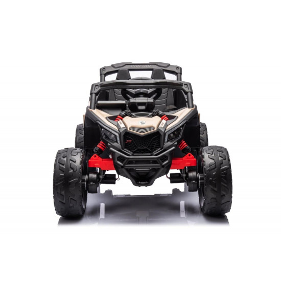 Акумулаторен джип Can-Am Maverick 4x4 UTV 24v с двойна кожена седалка и меки гуми 2024