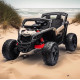 Акумулаторен джип Can-Am Maverick 4x4 UTV 24v с двойна кожена седалка и меки гуми 2024