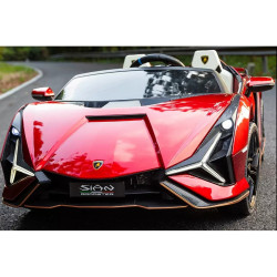 Lamborghini Sian 24V two-seater battery car with opening doors soft tires 4x4 Lamborghini Sian 24V two-seater battery car with opening doors soft tires 4x4