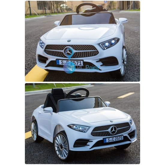 Акумулаторна кола Mercedes Benz Cls350 12V с меки гуми с Кожена седалка МP3 Акумулаторна кола Mercedes Benz Cls350 12V с меки гуми с Кожена седалка МP3