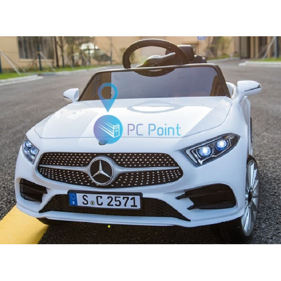 Акумулаторна кола Mercedes Benz Cls350 12V с меки гуми с Кожена седалка МP3 Акумулаторна кола Mercedes Benz Cls350 12V с меки гуми с Кожена седалка МP3