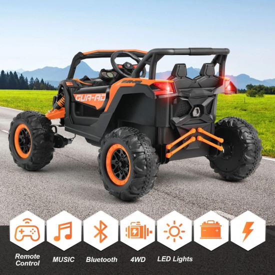 Акумулаторен джип двуместен Off Road Speed 4x4 UTV 24v с двойна кожена седалка 2024 Акумулаторен джип двуместен Off Road Speed 4x4 UTV 24v с двойна кожена седалка 2024