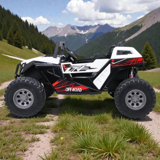 Battery-powered two-seater UTV off-road jeep, 4x4, 24V, 690W, with MP4 & MP3 player