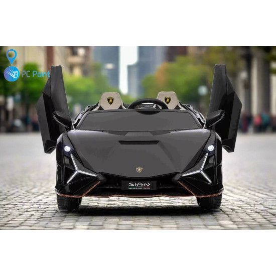 Двуместна акумулаторна кола Lamborghini SIAN дрифт 24V7Ah 1200W
