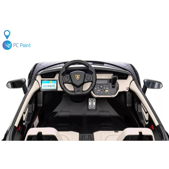 Двуместна акумулаторна кола Lamborghini SIAN дрифт 24V7Ah 1200W
