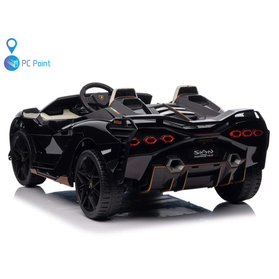 Двуместна акумулаторна кола Lamborghini SIAN дрифт 24V7Ah 1200W