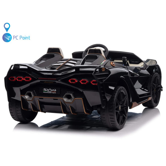 Двуместна акумулаторна кола Lamborghini SIAN дрифт 24V7Ah 1200W