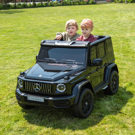 Акумулаторен двуместен джип G63 4X4 24V с кожена седалка и отварящи се врати 2024