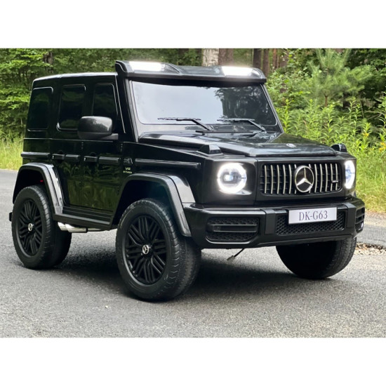 Акумулаторен двуместен джип G63 4X4 24V с кожена седалка и отварящи се врати 2024