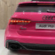 Акумулаторен джип Audi RS 6 4X4 12V с дистанционно управление меки гуми и кожена седалка