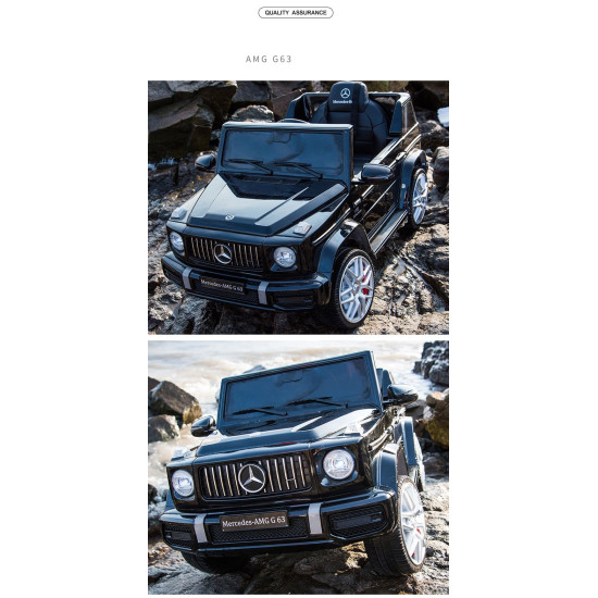 Акумулаторен джип Mercedes Benz G63 Licensed 4X4, с меки гуми, с Кожена седалка, Металик боя, 4X4 Акумулаторен джип Mercedes Benz G63 Licensed 4X4, с меки гуми, с Кожена седалка, Металик боя, 4X4
