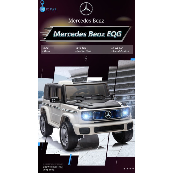 Mercedes EQG Electric G-Class 12V 9Ah 4x4 140W Ride-On Electric Car