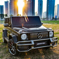 Акумулаторен джип Mercedes G63 AMG 4x4 с кожена седалка Двуместен 24V