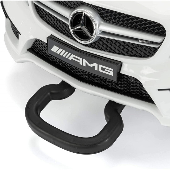 Акумулаторен джип Mercedes GLA45 Licensed MP3 с меки гуми с кожена седалка 12V