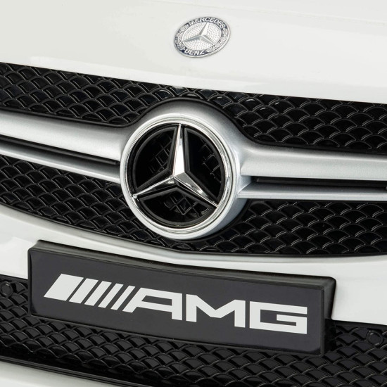 Акумулаторен джип Mercedes GLA45 Licensed MP3 с меки гуми с кожена седалка 12V