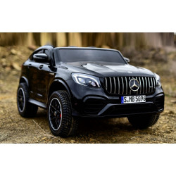 Акумулаторен джип Mercedes GLC 63 двуместен с меки гуми кожена седалка и WiFi дистанционно Акумулаторен джип Mercedes GLC 63 двуместен с меки гуми кожена седалка и WiFi дистанционно