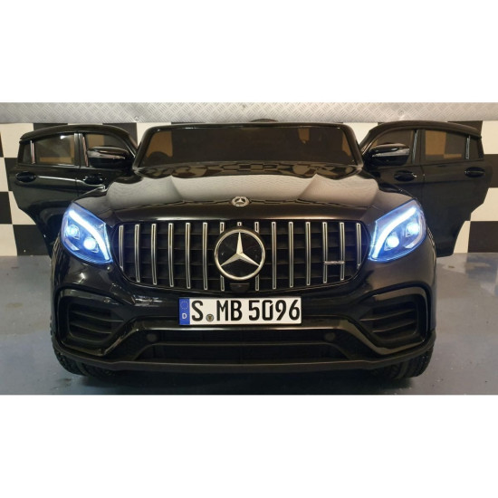Акумулаторен джип Mercedes GLC 63 двуместен с меки гуми кожена седалка и WiFi дистанционно Акумулаторен джип Mercedes GLC 63 двуместен с меки гуми кожена седалка и WiFi дистанционно