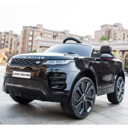 Акумулаторен джип Range Rover Evoque 4X4 12V с меки гуми и двойна кожена седалка 2024 Акумулаторен джип Range Rover Evoque 4X4 12V с меки гуми и двойна кожена седалка 2024