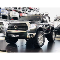 Акумулаторен джип Toyota Tundra с меки гуми, кожена седалка и отварящи се врати Акумулаторен джип Toyota Tundra с меки гуми, кожена седалка и отварящи се врати