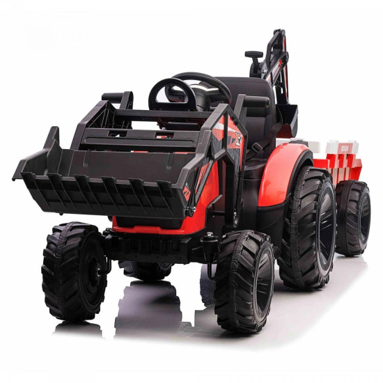 Акумулаторен трактор Digger 24v с дистанционно управление ремарке копач и кофа 2024 Акумулаторен трактор Digger 24v с дистанционно управление ремарке копач и кофа 2024