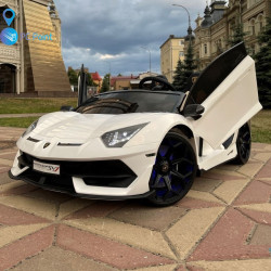 Двуместна КОЛА Licensed Lamborghini Aventador SVJ 24V/14Ah с дрифт 1500W