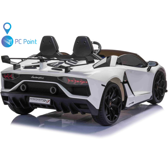 Двуместна КОЛА Licensed Lamborghini Aventador SVJ 24V/14Ah с дрифт 1500W