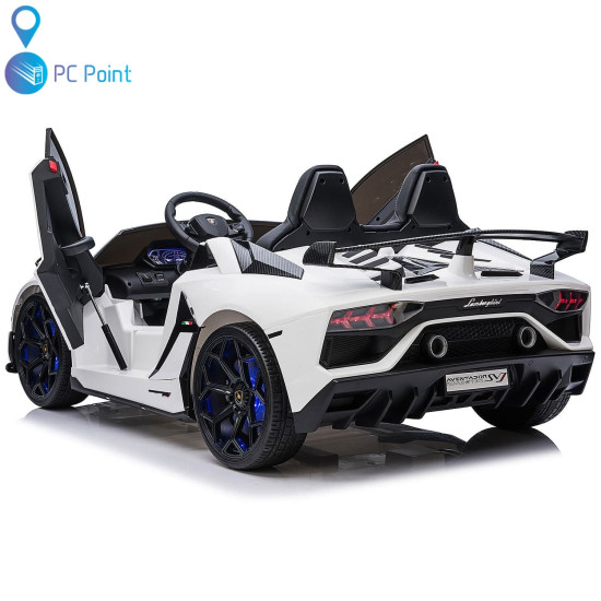 Двуместна КОЛА Licensed Lamborghini Aventador SVJ 24V/14Ah с дрифт 1500W
